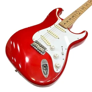 FENDER JAPAN Electric guitar ST-33M Stratocaster, beautiful red good 04Y - Picture 1 of 10