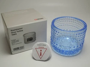 【Caja antigua】【NUEVO】iittala kastehelmi candelabro Aqua Tealight - Imagen 1 de 6