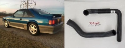 1979-1993 Ford Mustang FoxBody Radiator Hoses [1015UL] Gates Upper Lower Pair Foto 1 de 3