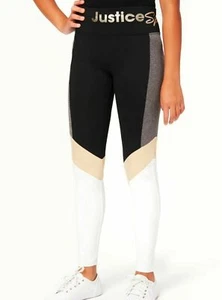 Justice J Sport Girl's Colorblock Full Length Leggings Size Large (12/14) NWT - Picture 1 of 10