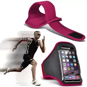 Quality Sports Armband  Gym Running Workout Belt Strap Phone Case Cover✔Pink - Picture 1 of 3