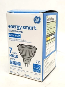 GE (#LED7XDMR16S82725) LED MR16 7-Watt 480-Lumen 25° Narrow Flood Light Bulb HR - Picture 1 of 6
