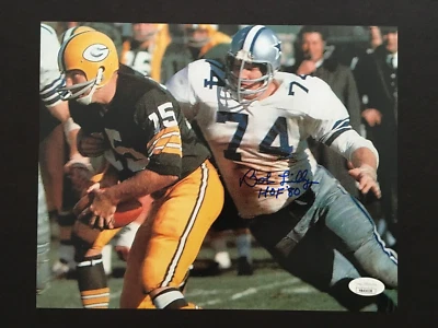 BOB LILLY AUTOGRAPHED 8 X 10  PHOTO  J.S.A. AUTHENTICATED - Image 1 of 3