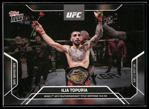 2024 Topps Now UFC 308 Ilia Topuria WINS 1ST TITLE DEFENSE Featherweight #27 🔥 - Picture 1 of 2