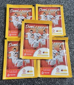 Panini Family Polish Dumni z naszych 5 Sealed cards Packets Packs Biedronka - Picture 1 of 2