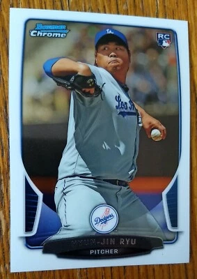HYUN-JIN RYU, 2013 BOWMAN CHROME ROOKIE CARD #30 - Image 1 of 2