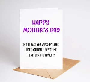 Divertida Tarjeta Feliz Día de la Madre Tarjeta grosera para mamá momia Nan BC253 - Imagen 1 de 3