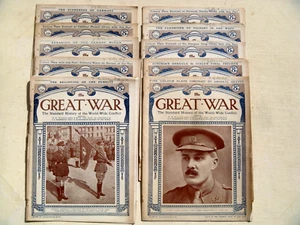 10 x issues parts 231-240 of The Great War Magazine January - March 1919 - Picture 1 of 24