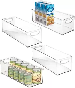 New- Plastic Stackable Kitchen Organizer - Storage Bin with Handles for R - Picture 1 of 4