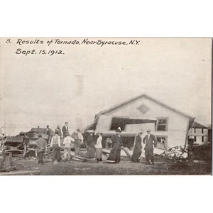 Original Antique Postcard 1912 Tornado Disaster Aftermath - Syracuse, NY #8 - Picture 1 of 2