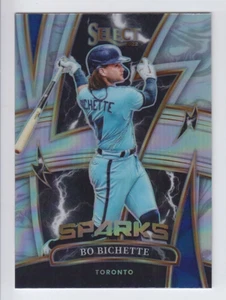 2022 PANINI SELECT BO BICHETTE HOLO PRIZM PARALLEL SPARKS SP9 Blue Jays - Picture 1 of 1