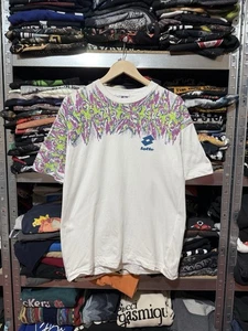 Vintage 90’s Lotto Tennis Italiano Challenge Court White Men’s T-Shirt Size L - Picture 1 of 6