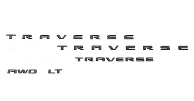 Chevrolet Traverse 2024-26 emblemas en negro GM OEM NUEVO 26600324 Foto 1 de 3
