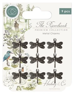 5 Pack Craft Consortium The Riverbank Metal Charms 9/Pkg-Silver Dragonfly CCMCHR - Bild 1 von 1