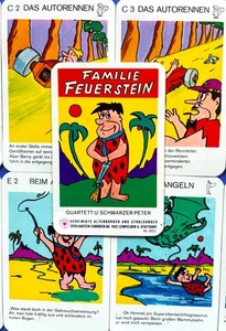 Family Flint Quartet + Black Peter 1970er ASS 662 Playing Cards - Picture 1 of 5