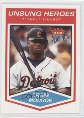 2004 Fleer Platinum Unsung Heroes Craig Monroe #165 - Image 1 of 2