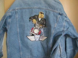 Jeans Jacke Joe Camel Stickerei 90er Jahre --SEHR SELTEN - Bild 1 von 4