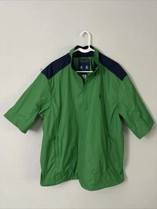 Polo Golf Ralph Lauren Mens XL Water Resistant Packable Short Sleeve Rain Jacket - Picture 1 of 7