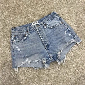 Agolde Los Angeles Parker Vintage Cut Off Jeans Shorts Gr. 27 High Rise Button - Bild 1 von 10