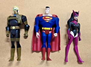 DC SUPER HEROES JUSTICE LEAGUE UNLIMITED SANDMAN STAR SAPPHIRE & SUPERMAN! E47 - Picture 1 of 4