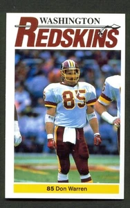 Washington Redskins 1990 policía #85 Don Warren estado de San Diego aztecas - Imagen 1 de 1