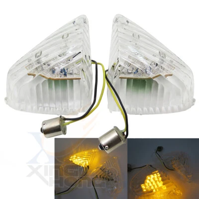 Clear LED Turn Signals Fit For Suzuki 07/08 GSXR1000 08-09 GSXR600/750 - Image 1 of 4