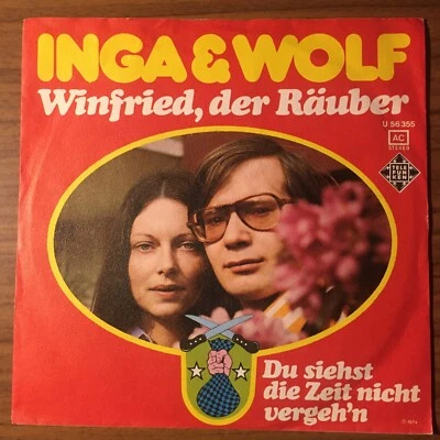 Inga & Wolf - Winfried, der Räuber - 7"-Single  Telefunken Promo Musterplatte - Bild 1 von 3