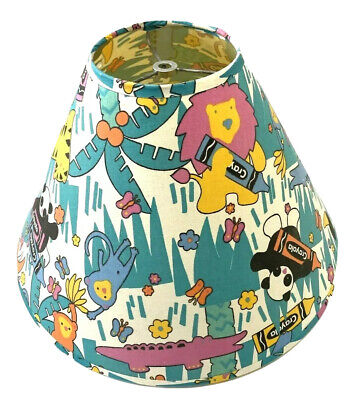 Crayola Jungle Zoo Lamp Shade Colorful Primary Nursery Kids Child Y2K 90s Vtg • 25.74$