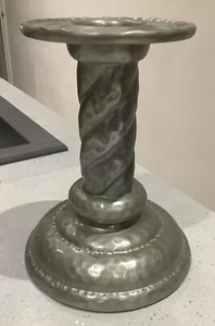 Vintage Norwegian Savo Traditional Pewter Candle Light Holder. Beautiful Item - Picture 1 of 7