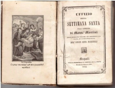 Ufficio della Settimana Santa, Versione Mons. Martini, A.Mazzinelli Napoli 1855 - Immagine 1 di 4