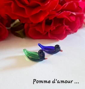 Murano Glass Small Action Figure, Delicate and Refined, 2 X 1cm - Picture 1 of 3
