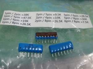 1x 317188 VISHAY 9.5K x 5 times 47.5K  Precision Resistor Network (See pictures) - Picture 1 of 3