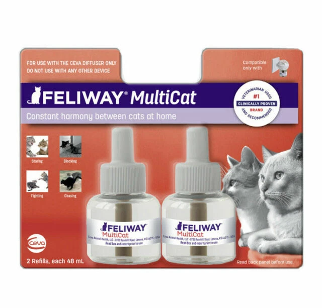 Feliway Multicat Diffuser refill, 48ml - 2 Pack