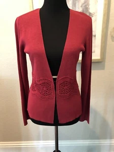 ALFANI - Langarm Strick Staubtuch, Größe S, rostfarben - Bild 1 von 6