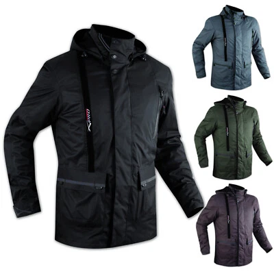 Warm 100% Waterproof Armour CE Textile Motorcycle Motorbike Scooter Jacket - Immagine 1 di 2