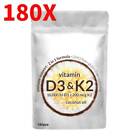 Vitamin D3 K2 Supplement Softgels 180 Virgin Coconut Oil Softgels-,