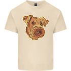 An Airedale Terrier Bingley Waterside Dog Mens Cotton T-Shirt Tee Top