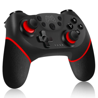 Mando Inalámbrico Pro para Nintendo Switch, Gamepads (Azul y Rojo) Foto 1 de 4