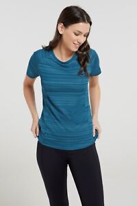 Mountain Warehouse Endurance Striped Womens Active Tee T Shirt UPF30+ Ladies