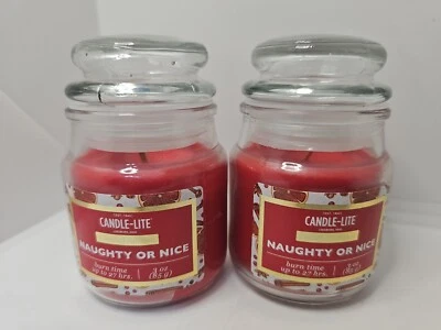 Candle Lite Naughty or Nice Candle 3 oz cada una. (Pack de 2) Foto 1 de 2