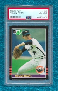 1985 LEAF #216 NOLAN RYAN PSA 8 NM-MINT HOF ASTROS METS ANGELS RANGERS - Picture 1 of 1
