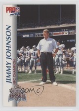 1992-93 Pro Set Super Bowl XXVII Jimmy Johnson HOF