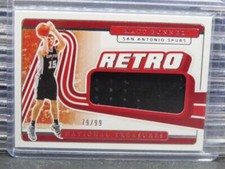 2020-21 National Treasures Matt Bonner Retro Game Worn Jersey #79/99 Spurs