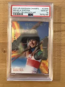 2021 UD Goodwin Champions Mikaela Shiffrin LG-MS Goudey 3D Linsen PSA 10 - Bild 1 von 2