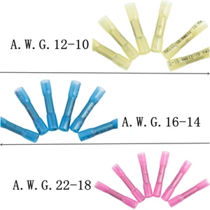 Waterproof Marine Automotive Wire Crimp Terminals Heat Shrink Butt Connectors - Picture 1 of 10