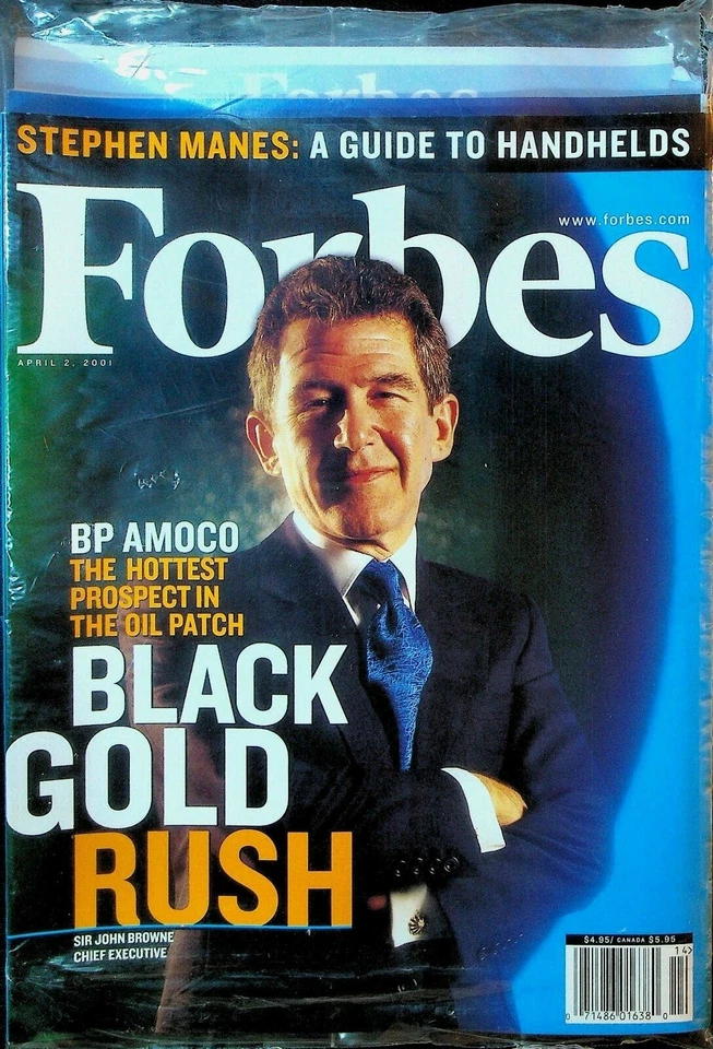 Forbes Magazine April 2 2001 Sir John Browne BP Amoco Stephen Manes SEALED - Image 1 of 1