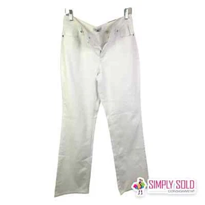 Coldwater Creek Natural Fit Damen Jeans High-Rise weiß Baumwolle Stretch Gr. 10 - Bild 1 von 9