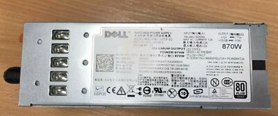 0YFG1C - DELL  870W HOT PLUG POWER SUPPLY FOR POWEREDGE R710, T610 and PO - Image 1 of 4
