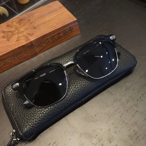 Chrome Hearts Cross Unisex Black Frame Holiday Casual Black Lens Sunglasses 145 - Picture 1 of 6