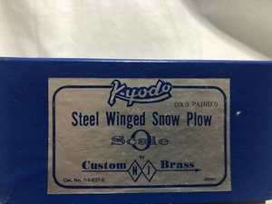 O scale 1977 NJCB Kyodo BK RS-637-0 Steel Winged Snow Plow Gold Series - Picture 1 of 7
